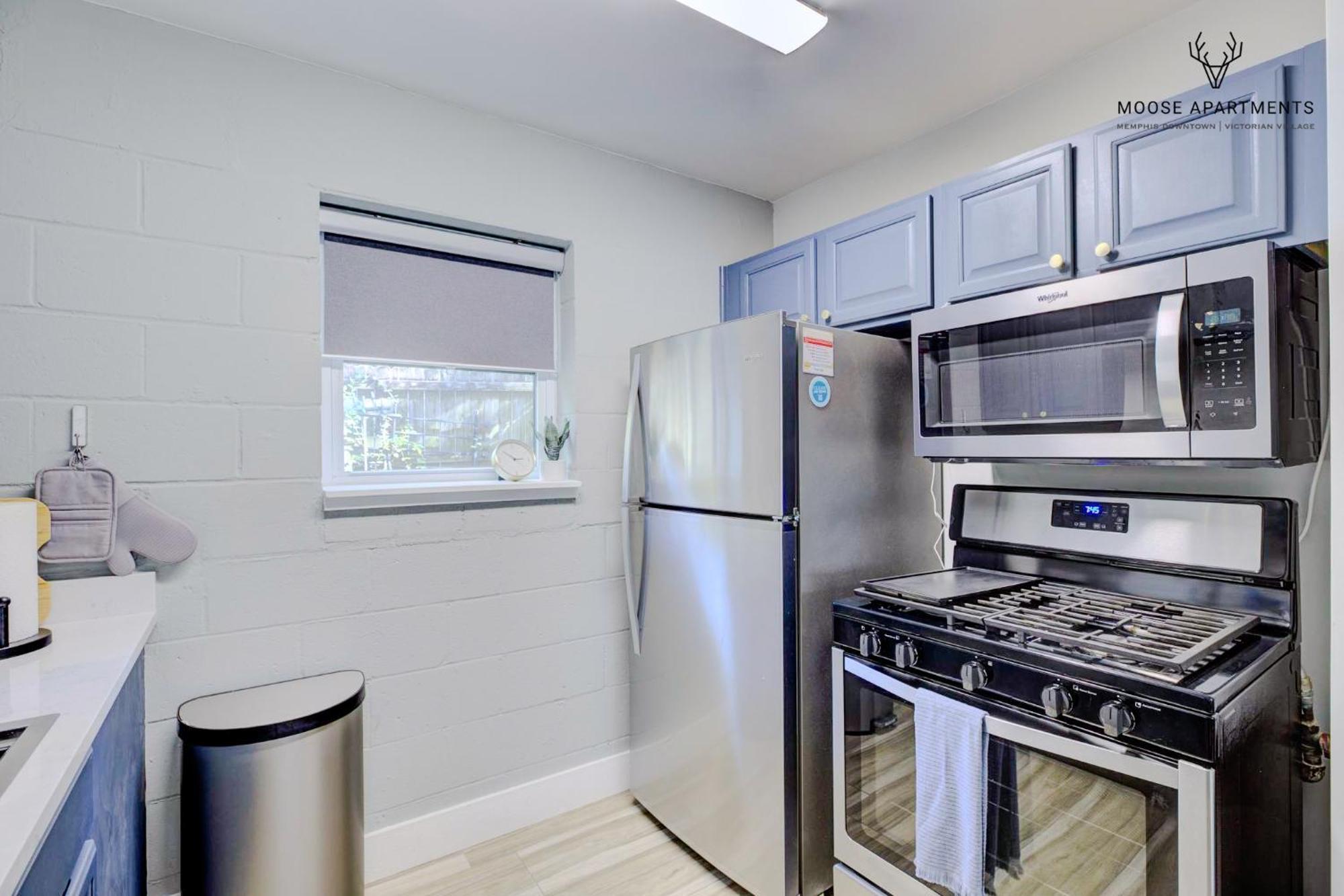 The Moose #5 - Modern Comfy With King Bed, Free Parking & Fast Wifi Appartement Memphis