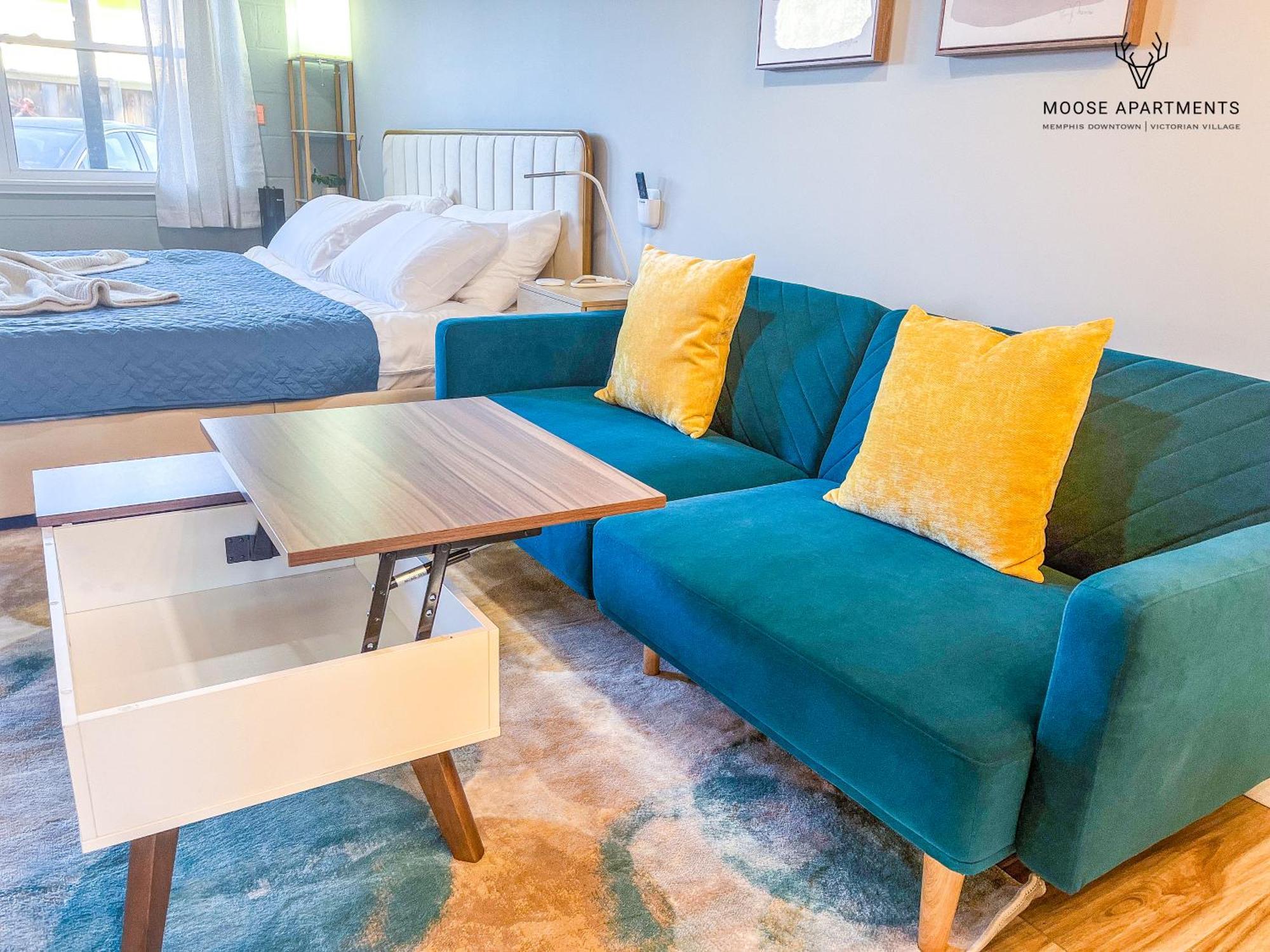 The Moose #5 - Modern Comfy With King Bed, Free Parking & Fast Wifi Appartement Memphis